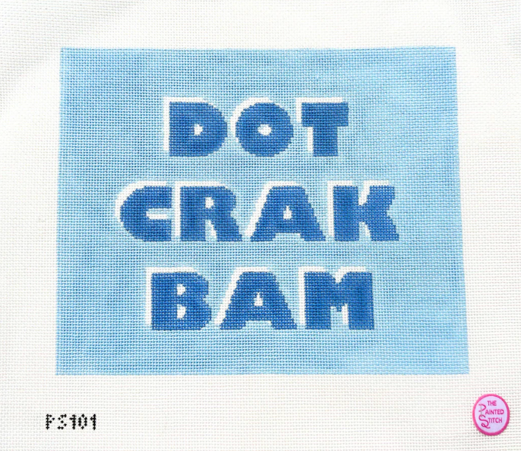Dot Crak Bam Mahjong Tile Pouch - Blue