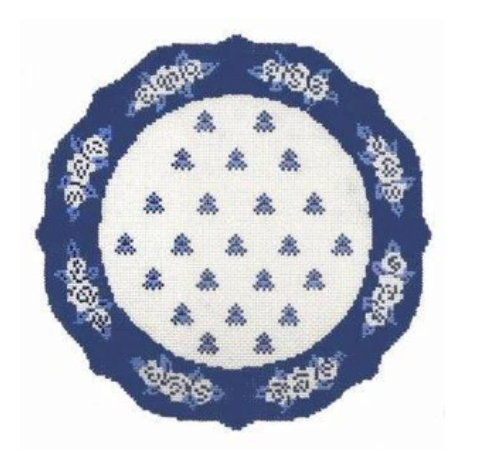 Blue and White Plate