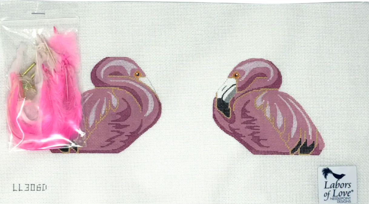 Double-Sided Pink Flamingo