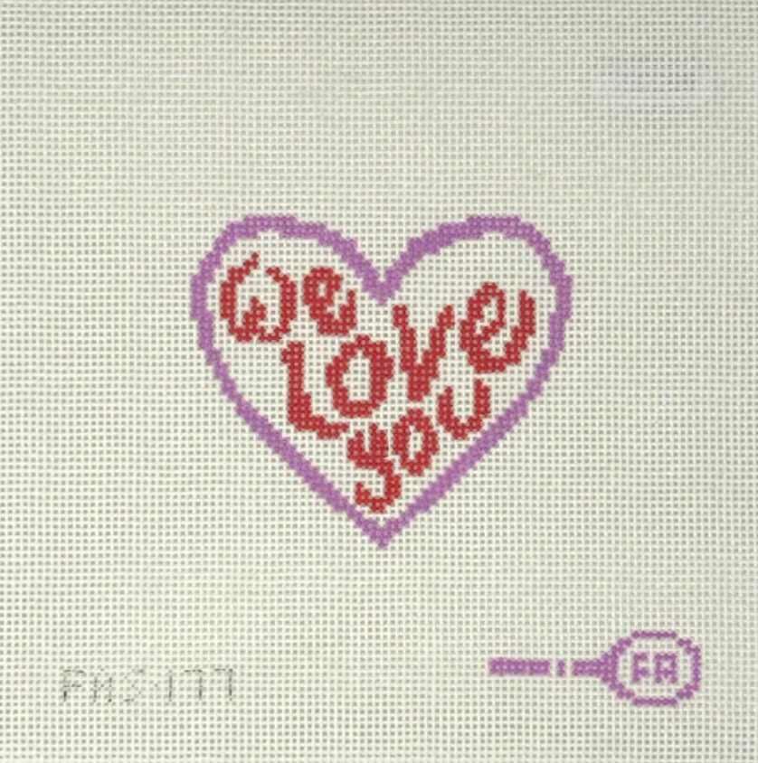 We Love You Heart - Pink/Purple