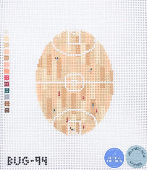 Basketball from Above Oval
