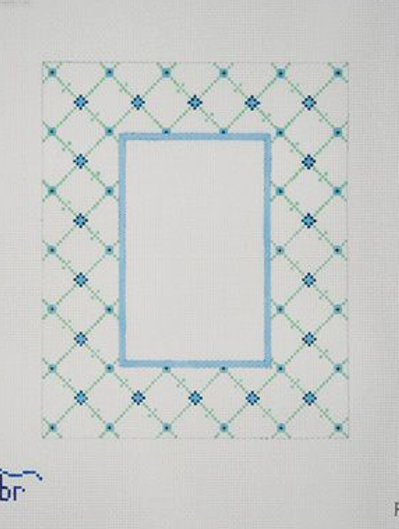 Frame - Periwinkle and Teal