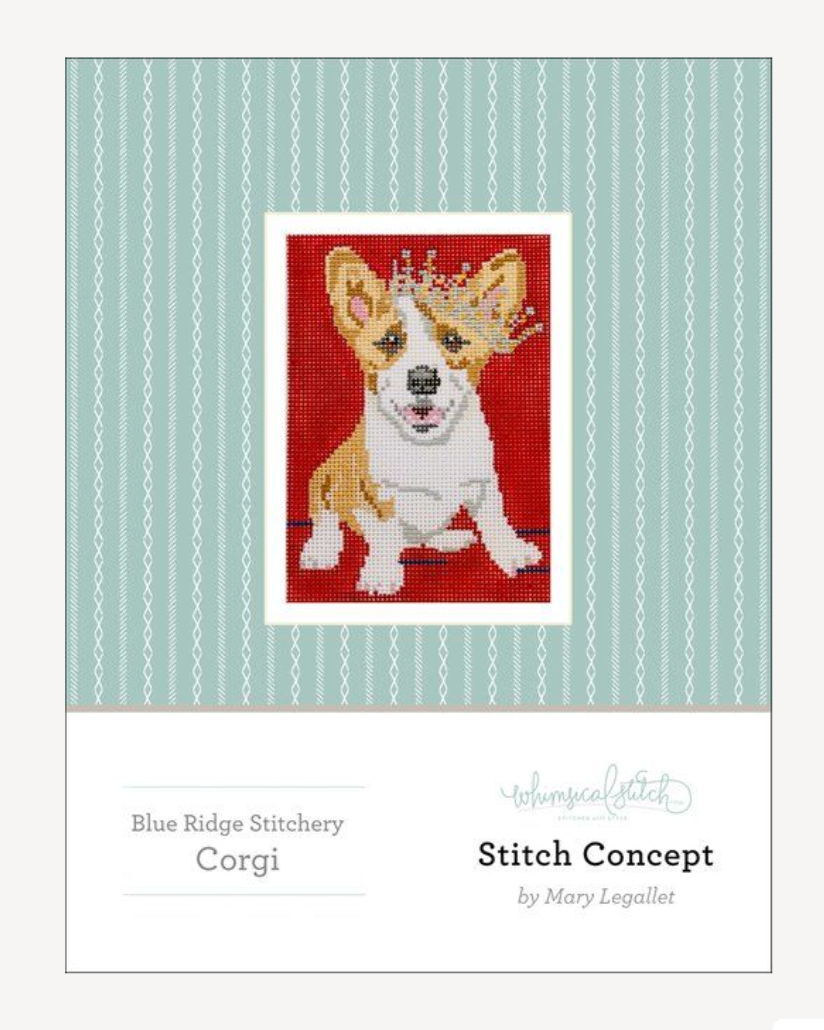 London Stitch Concept - Corgi Queen