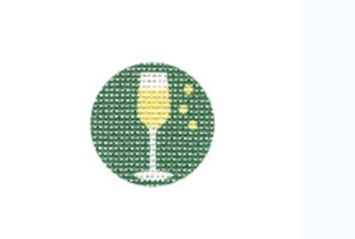 Champagne Glass Round (printed)