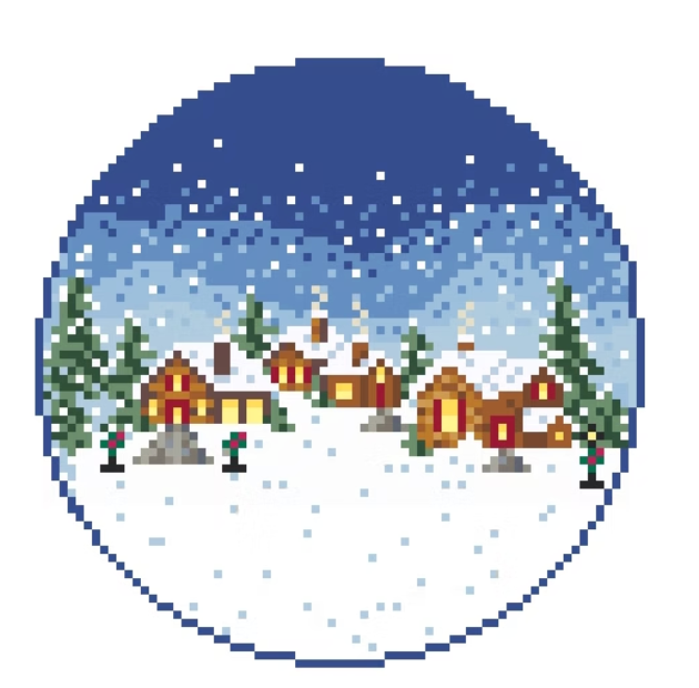 Xmas Village Round