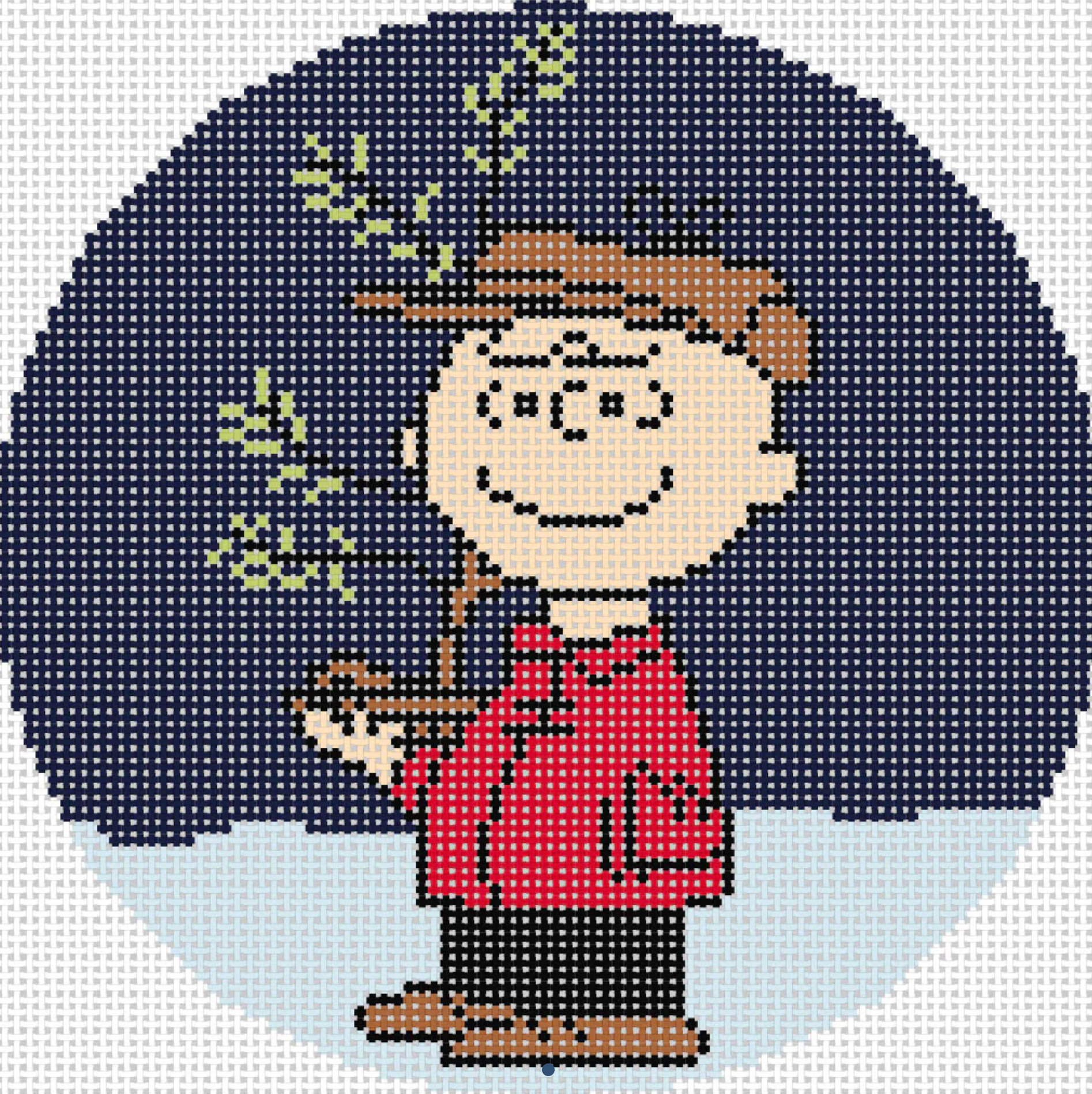 PEANUTS Charlie Brown Holding Tree Round