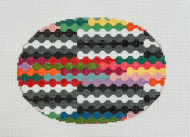 Bubble Lines Oval