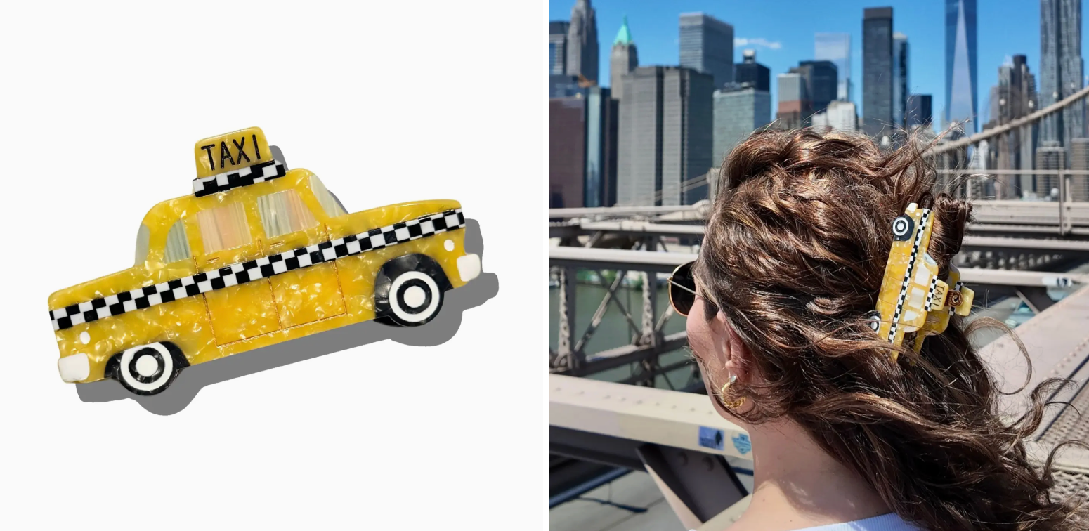 Taxi Cab Claw Hair Clip