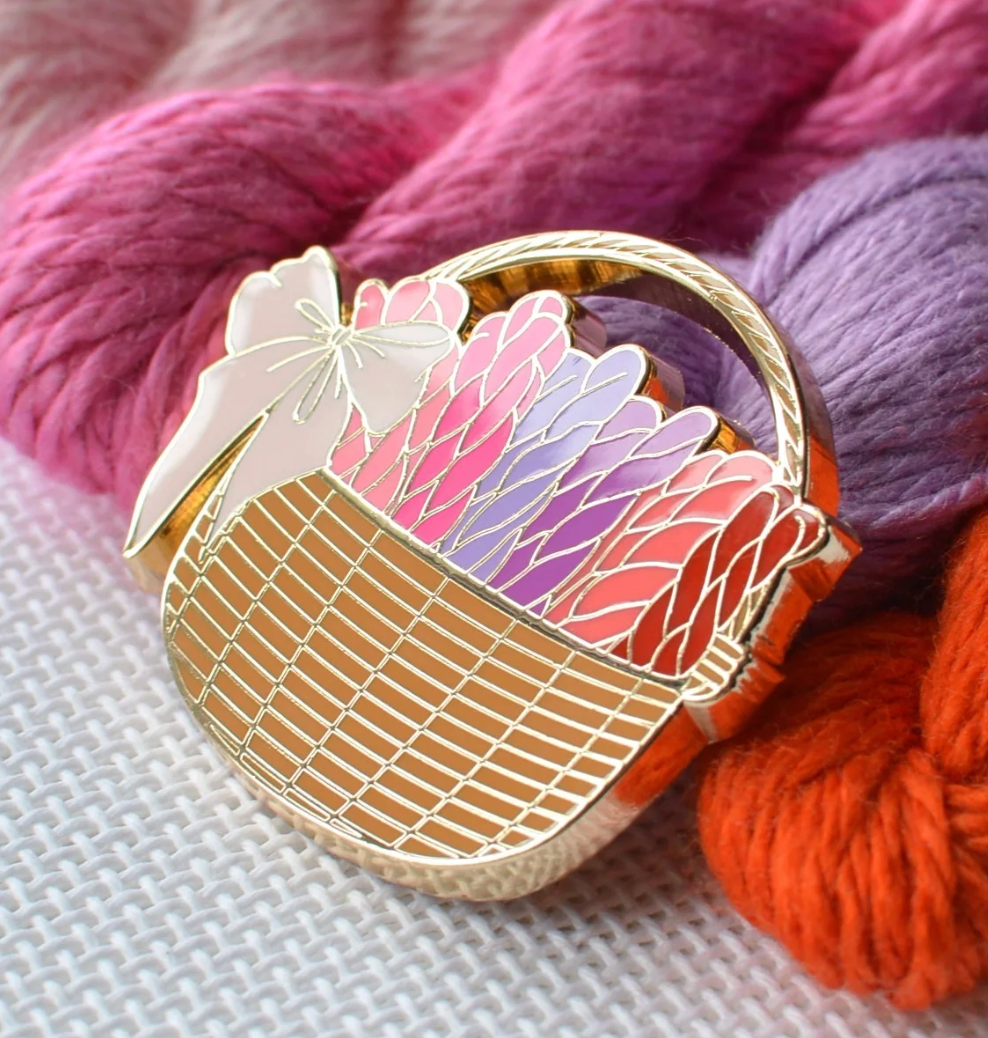Needlepoint Basket Needle Minder