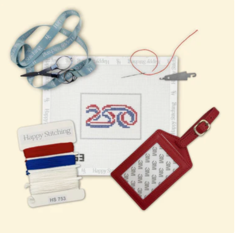 USA 250 Luggage Tag Needlepoint Kit