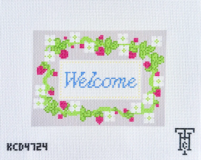 Strawberry Welcome Printed Canvas