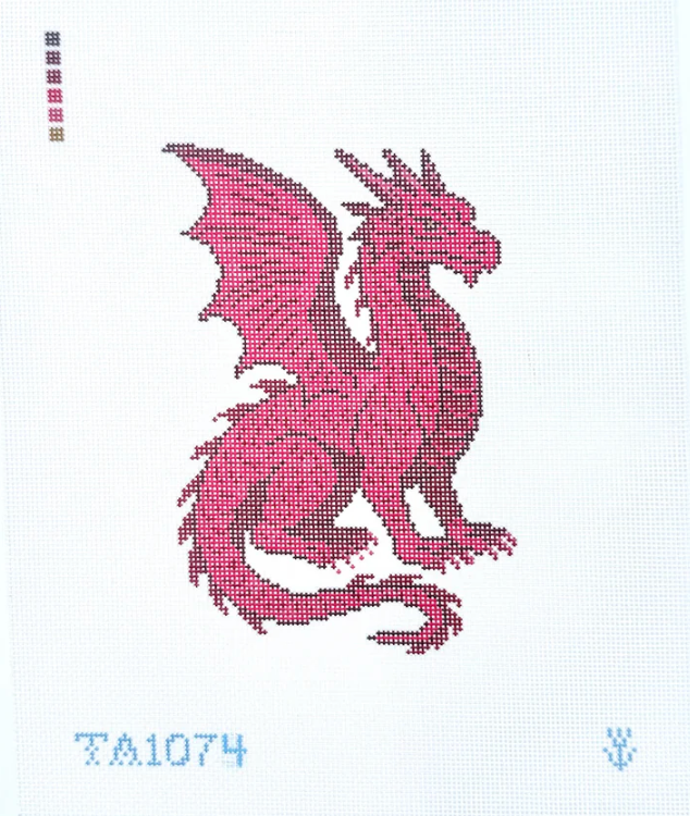 Ruby Dragon Printed Canvas