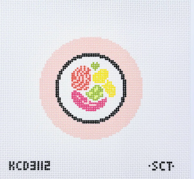 Rainbow Roll Love Printed Canvas