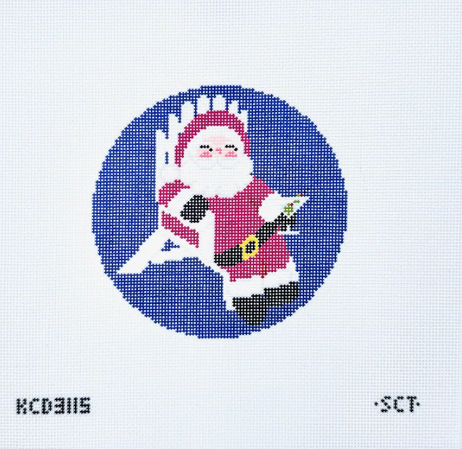 Santa’s Big Break Printed Canvas