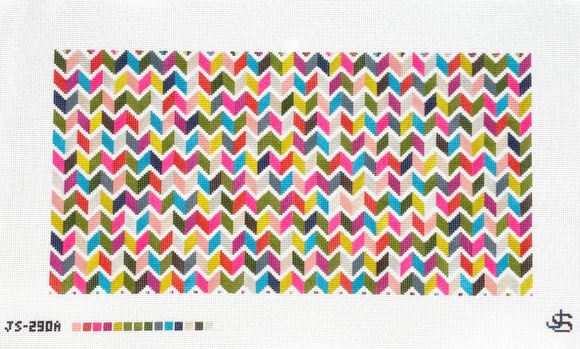Rainbow Chevron Stripe Tote/Pillow
