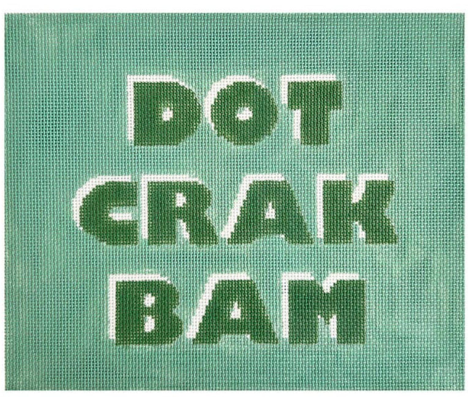 Dot Crak Bam Mahjong Tile Pouch - Green