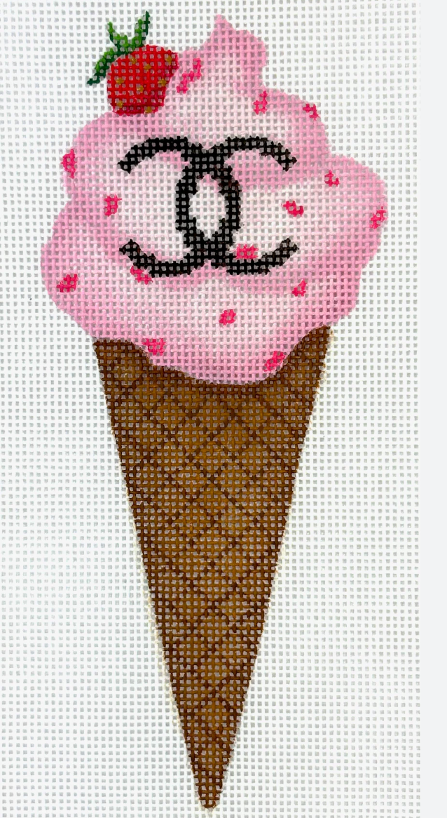 Chanel Strawberry Ice Cream Cone