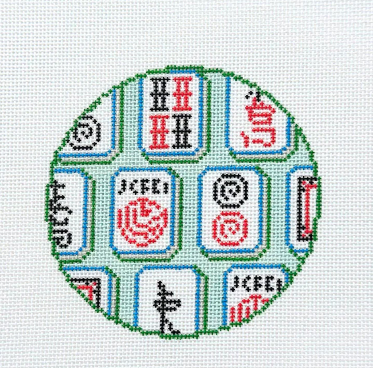 Mahjong Tiles Round: Jewel