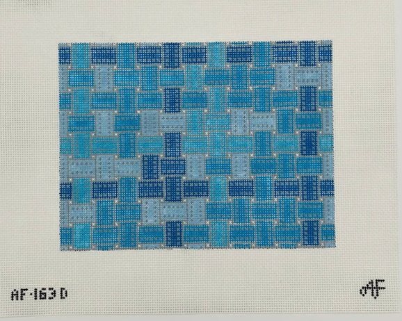 Ribbon Clutch 13 Mesh Needlepoint Canvas - Denim