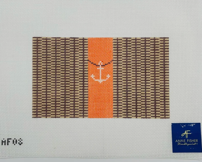Nantucket Clutch with Anchor 14 mesh Needlepoint Canvas - 14 mesh