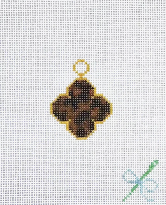 Tortoiseshell Clover Inspired Charm