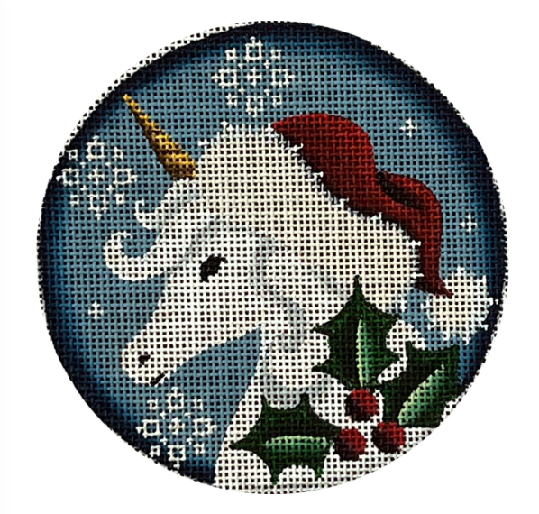 Christmas Unicorn Round