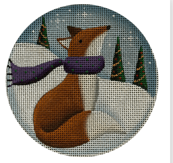 Foxy Christmas Round