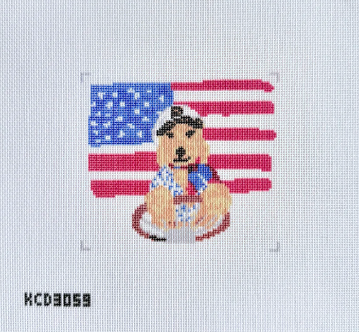 Dog Sea Captain Printed Canvas