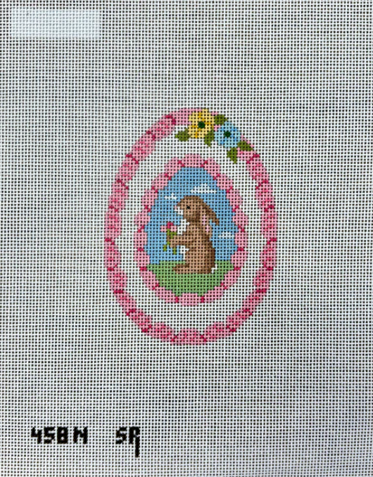 Rabbit in Pink, 4" Egg