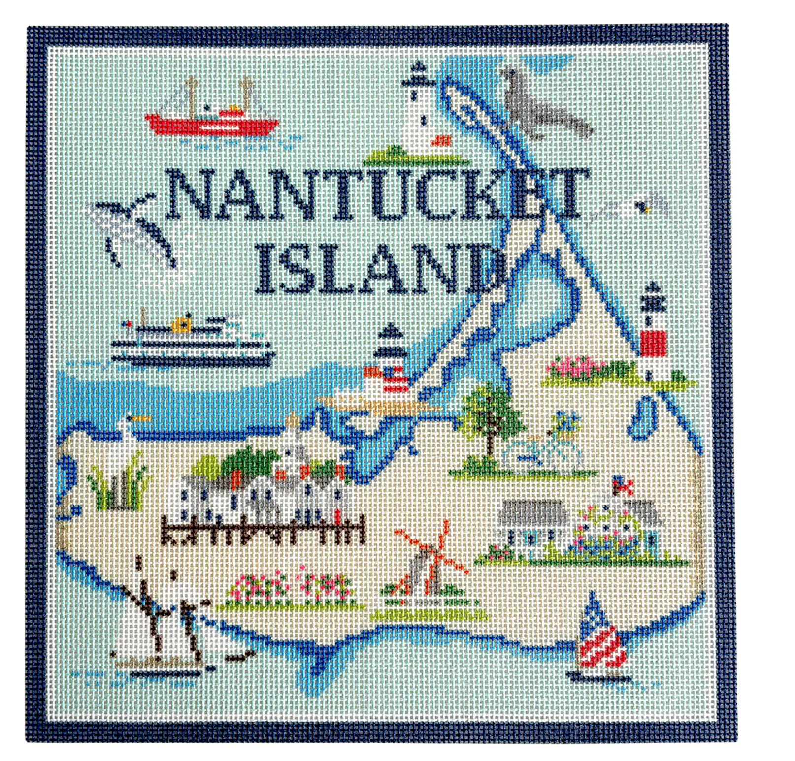 Nantucket Island Map on 18m
