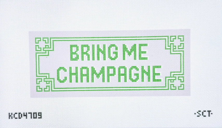 Bring Me Champagne Printed Canvas