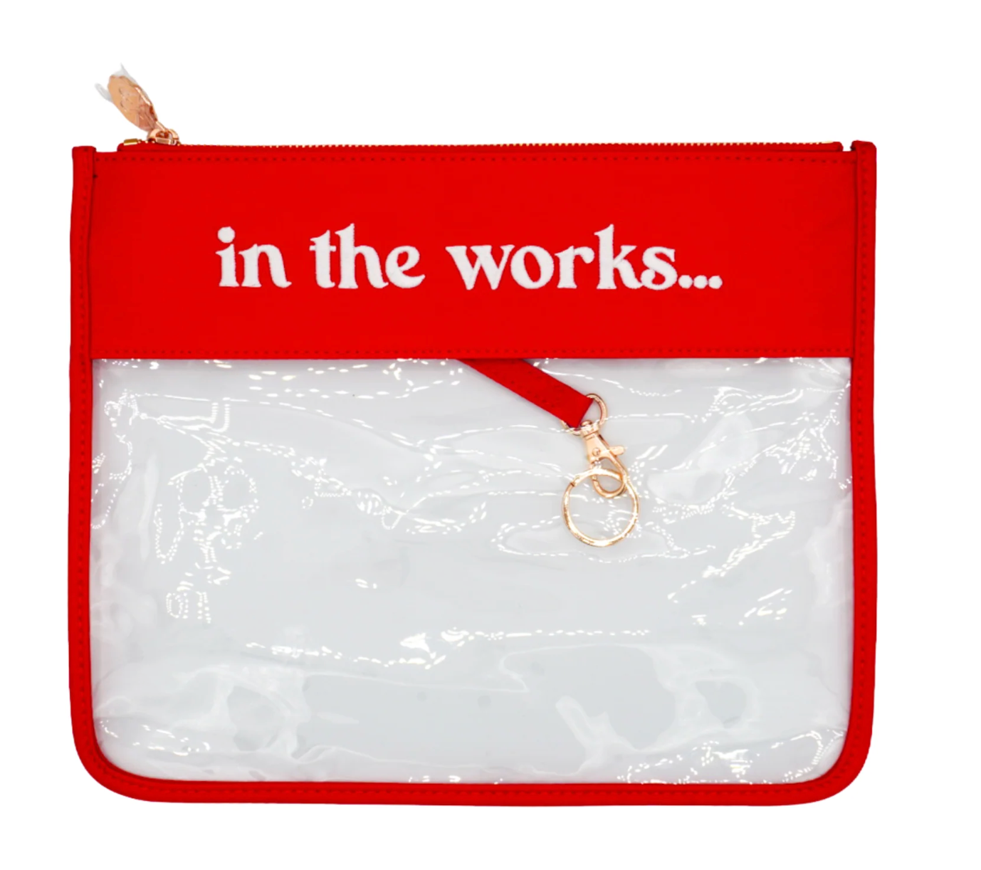 Tiny In The Works Project Bag in Cherry Red