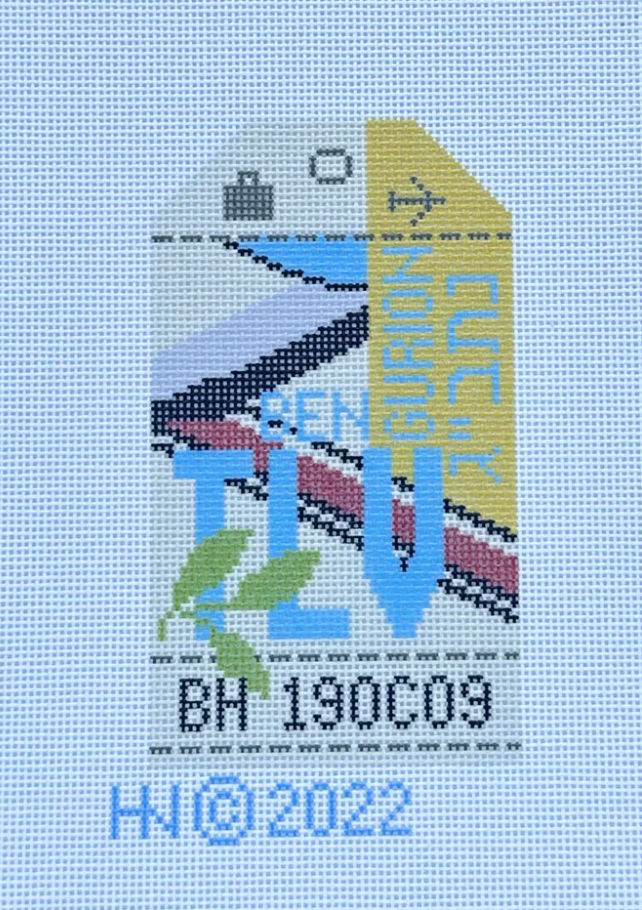 Tel Aviv Retro Travel Tag