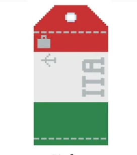 Italy Wee Flag Travel Tag