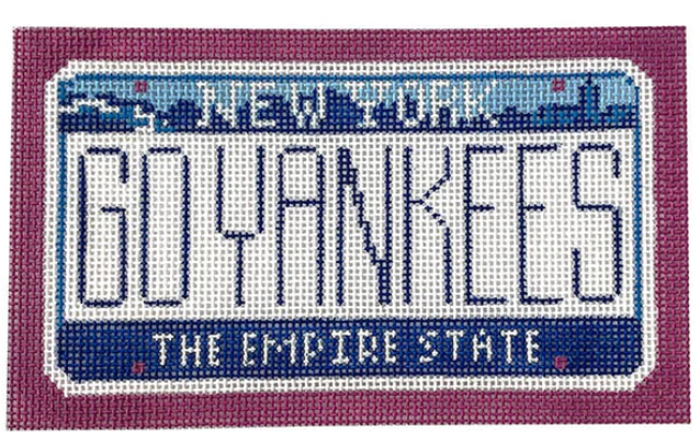 Go Yankees Mini License Plate