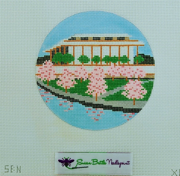 Kennedy Center with Cherry Blossoms Round