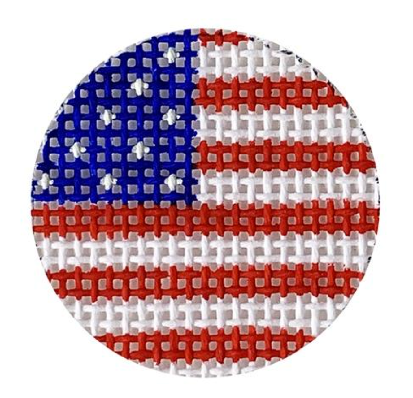 American Flag Key Fob Insert