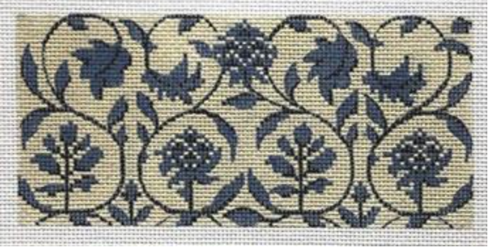 Blue Toile Wallet