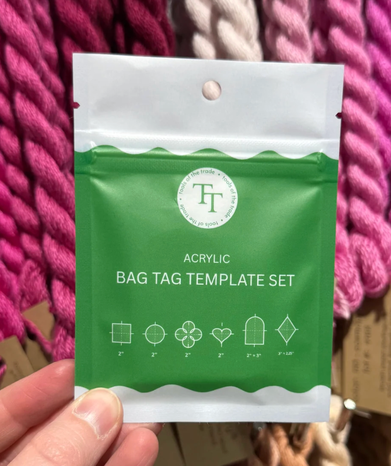 Bag Tag Template Set (Set of 6 assorted shapes)