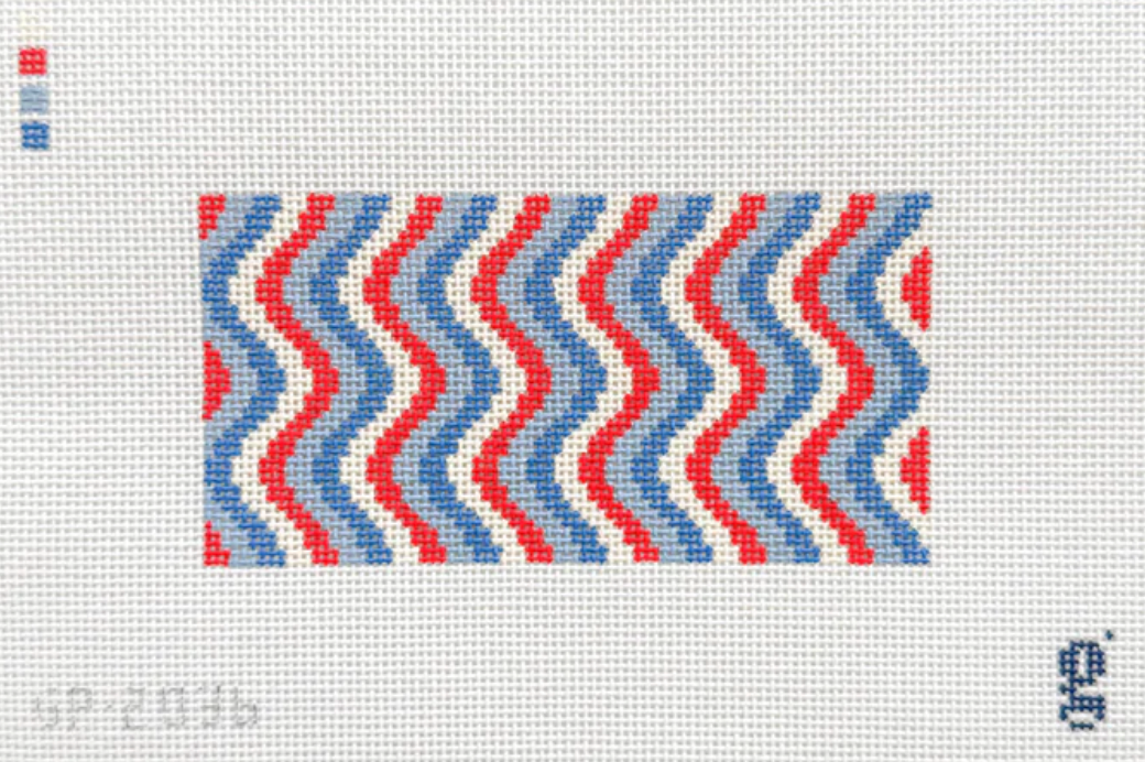 Squiggle 3x6 Americana Canvas