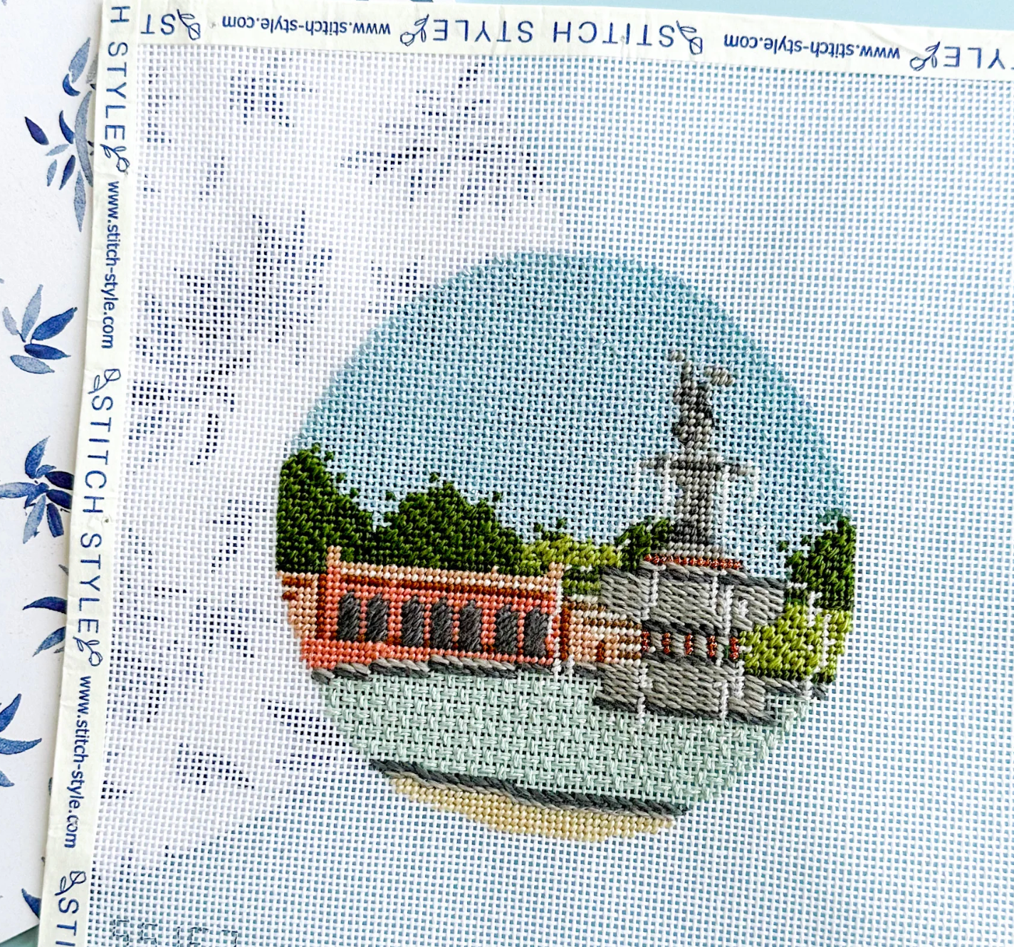 Bethesda Fountain Round with Stitch Guide