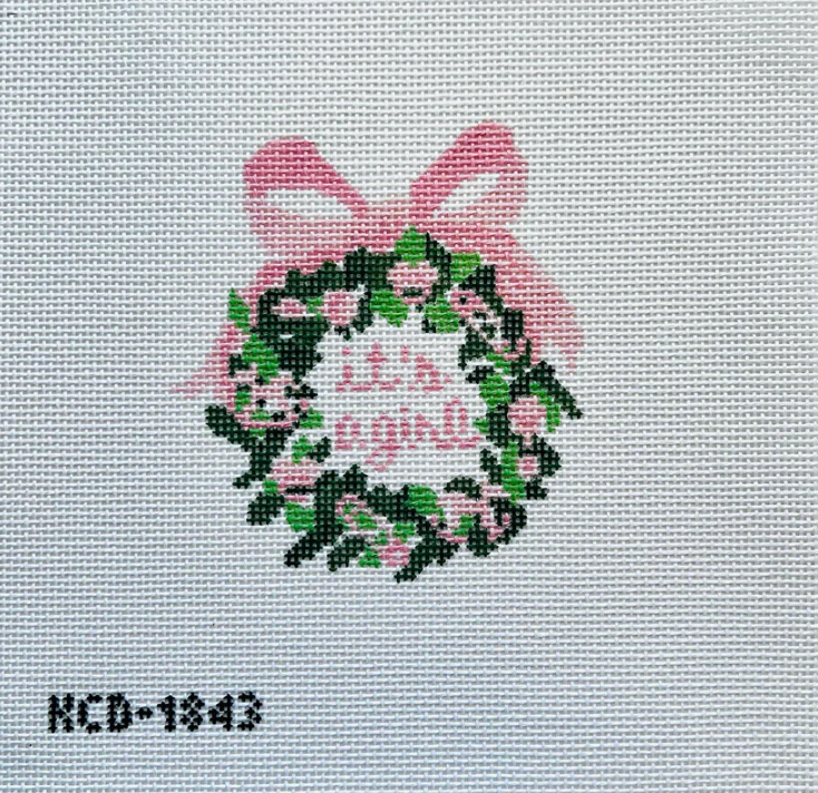 It's a Girl Wreath