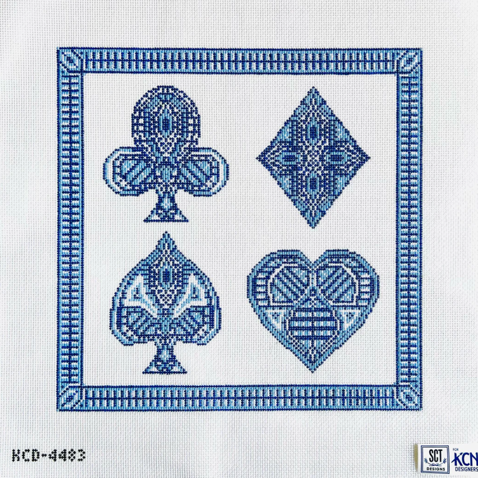 Blue Suits Square Pillow