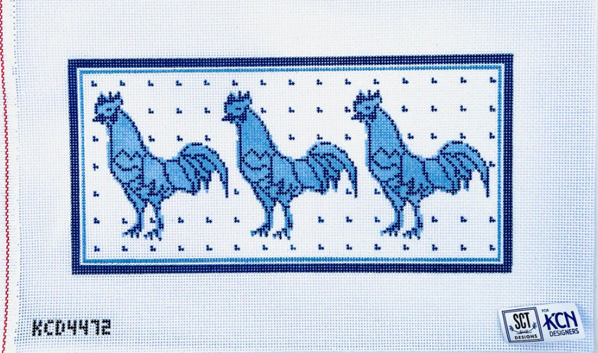 Rooster Trio Canvas