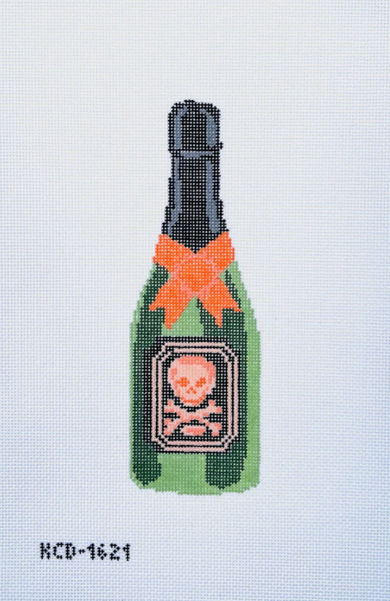 Skeleton Bottle Canvas
