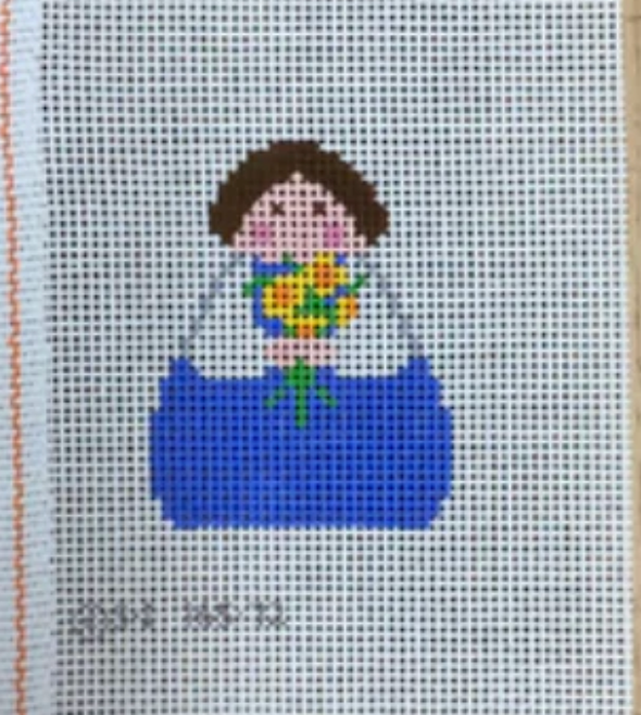 Blue Angel with Sunflowers