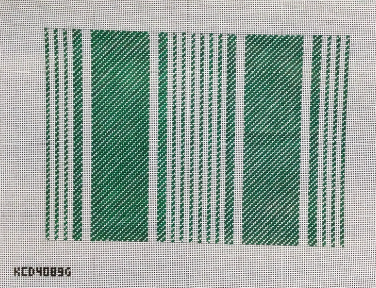 Ticking Pillow Canvas - Green