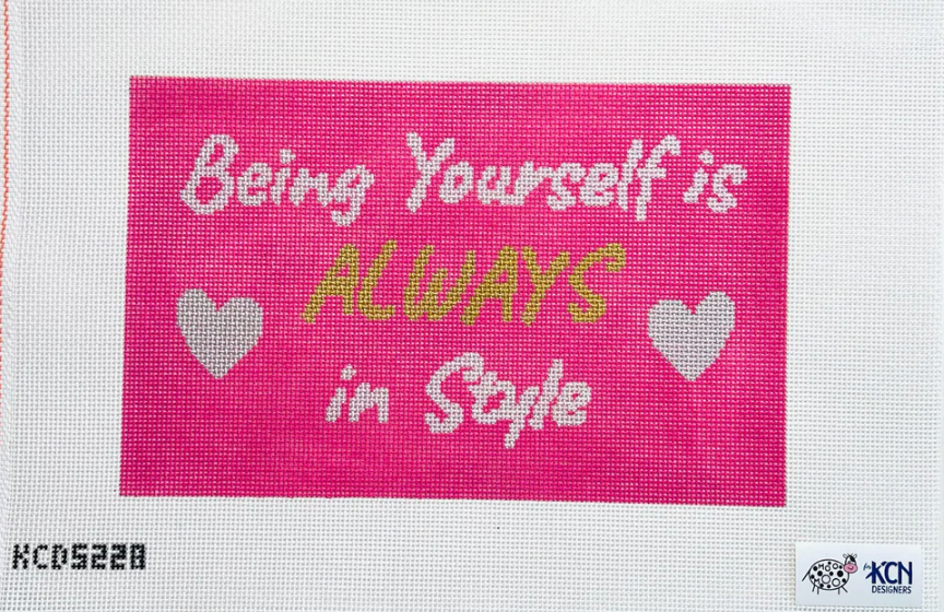 Being Yourself is Always in Style