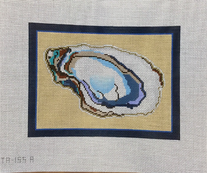 Aw Shucks: Oyster Canvas - 7" X 5" / 18 mesh