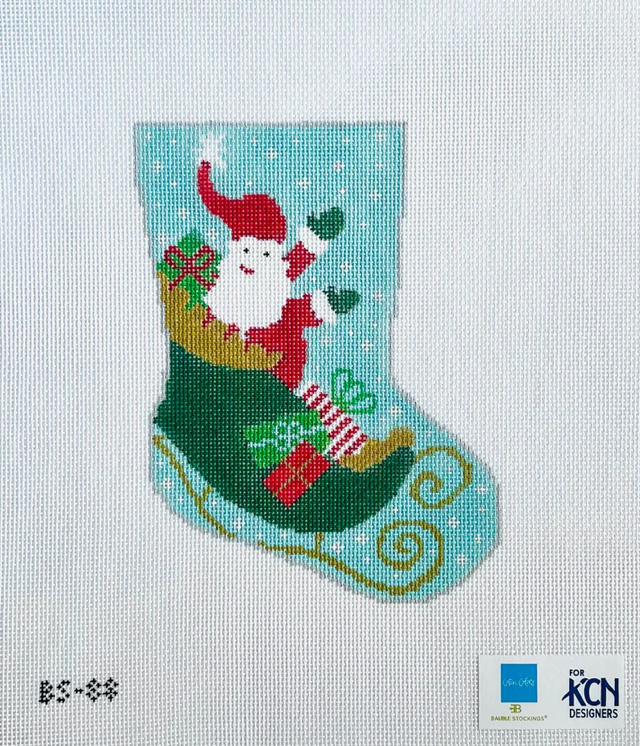 To All a Good Night Ornament Sized Bauble Stocking Canvas